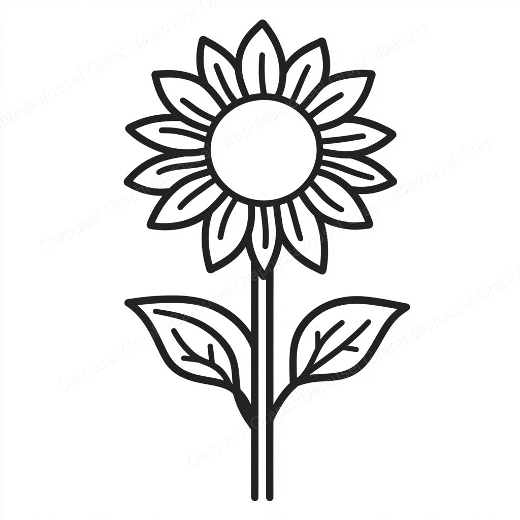 Sunflower Vector Graphic preview