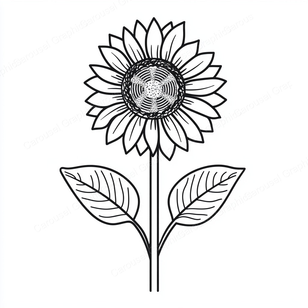 Sunflower Vector Graphic preview