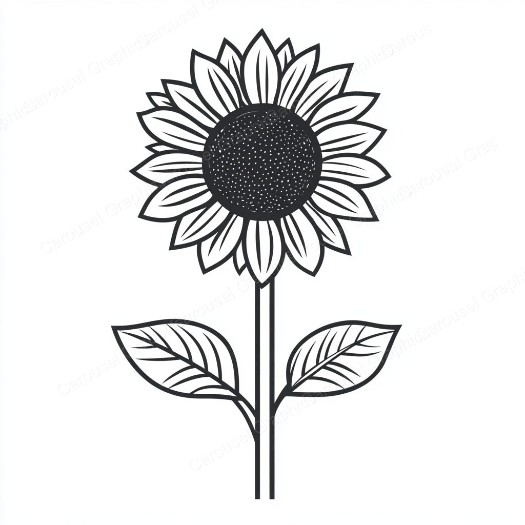 Sunflower Vector Graphic preview