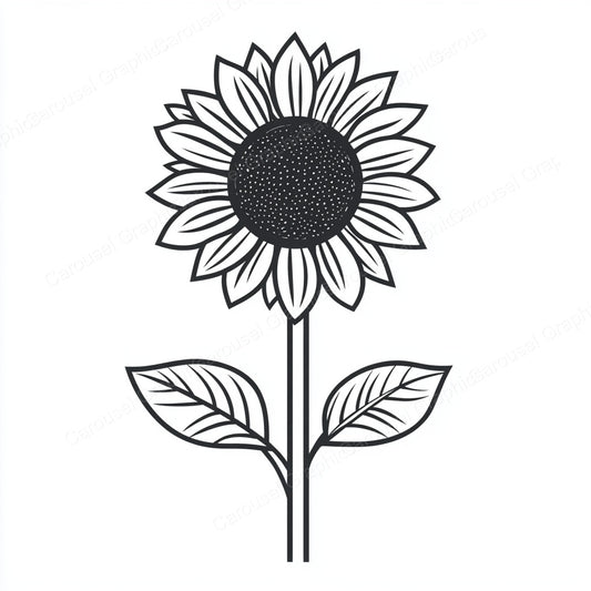 Sunflower Vector Graphic preview