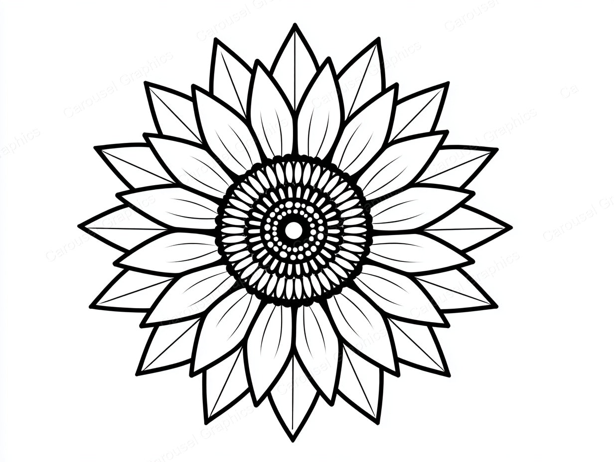 Sunflower Vector Graphic preview