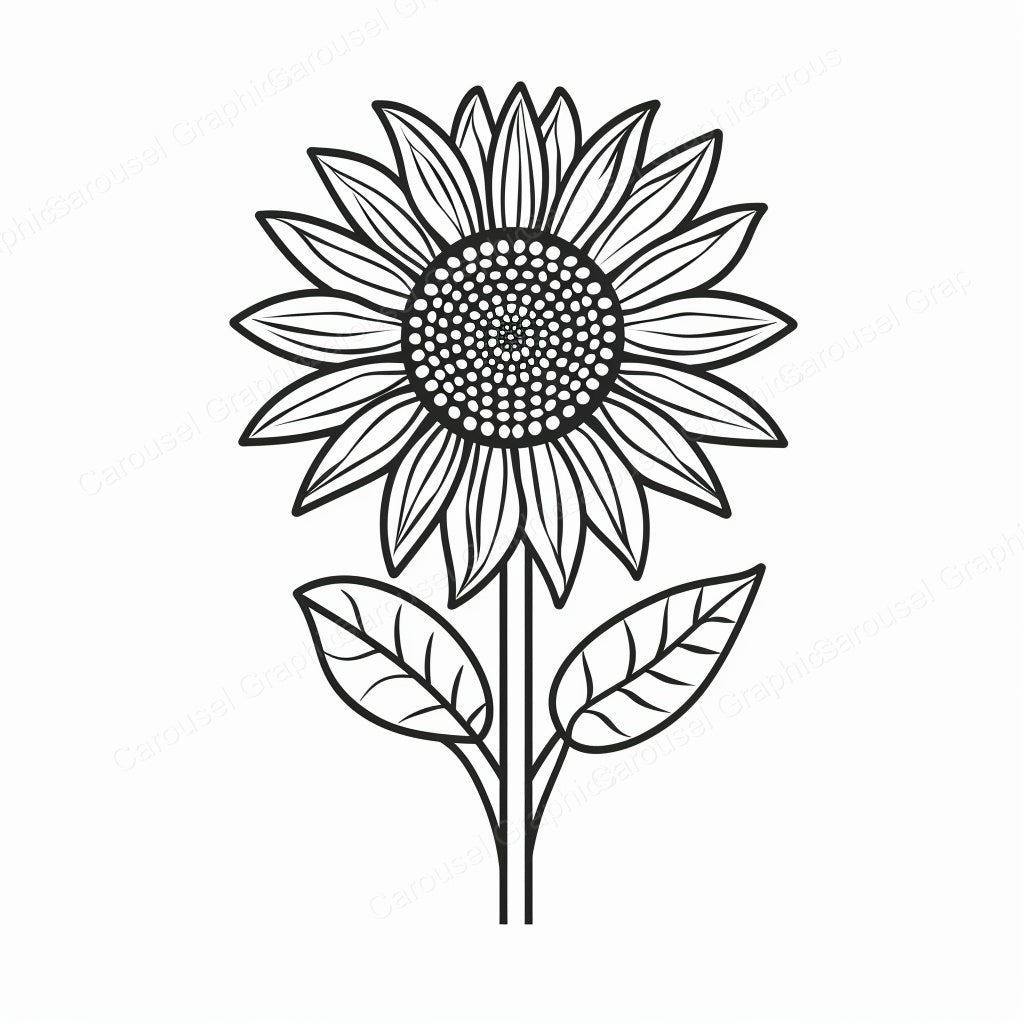 Sunflower Vector Graphic preview