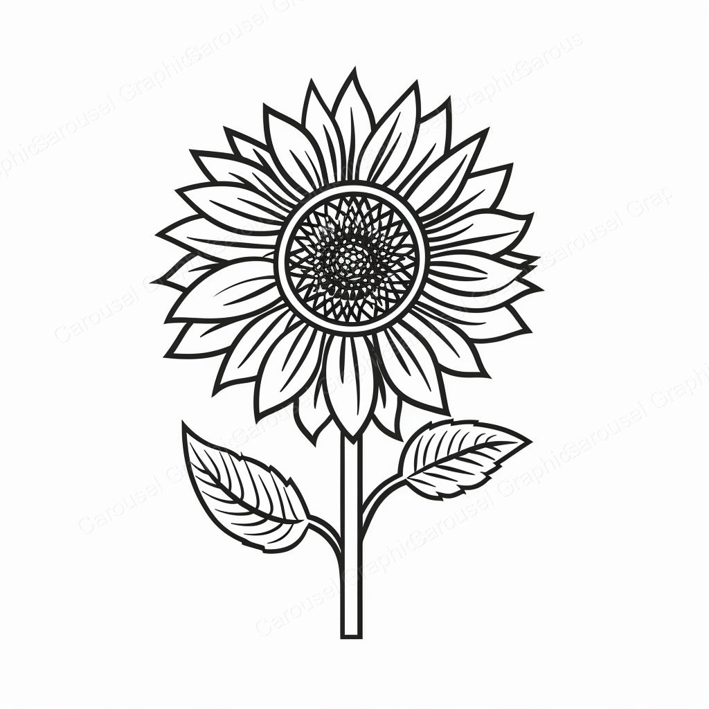 Sunflower Vector Graphic preview