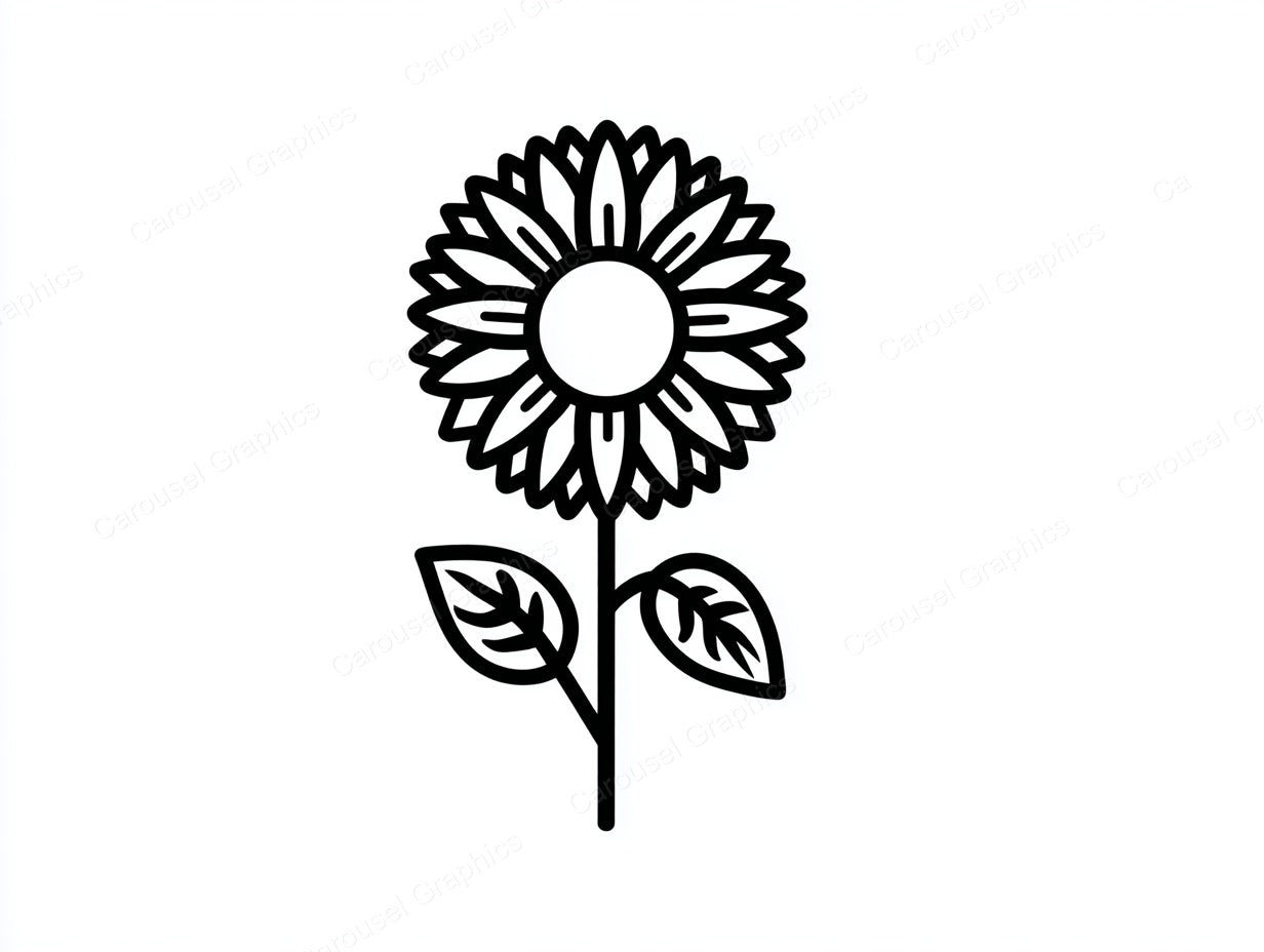 Sunflower Vector Graphic preview
