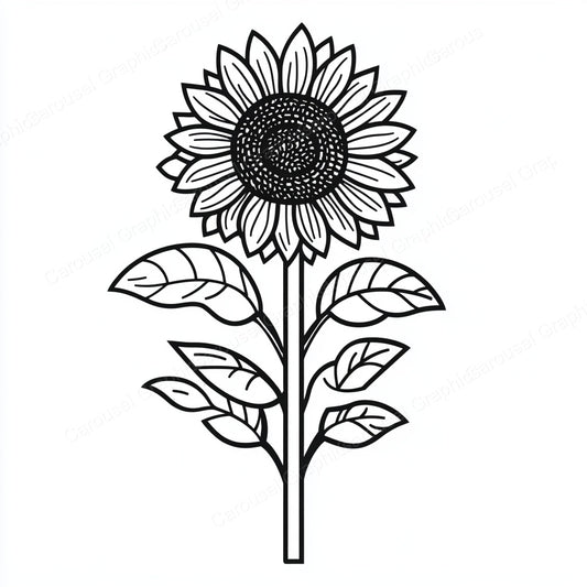 Sunflower Vector Graphic preview