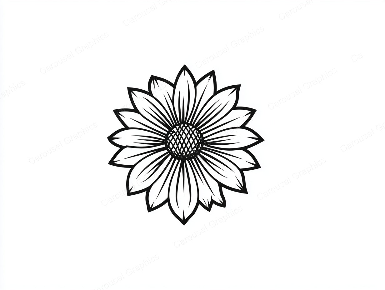 Sunflower Vector Graphic preview