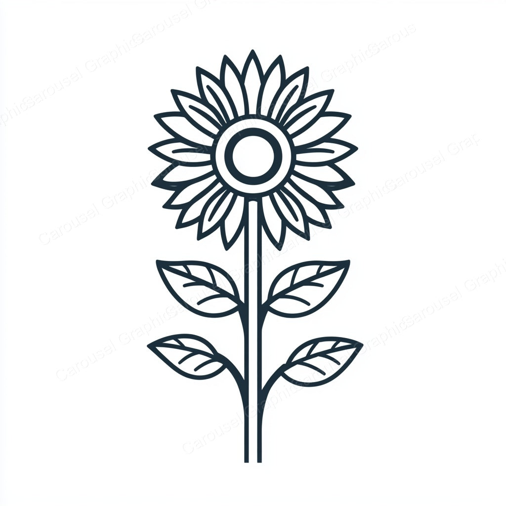Sunflower Vector Graphic preview