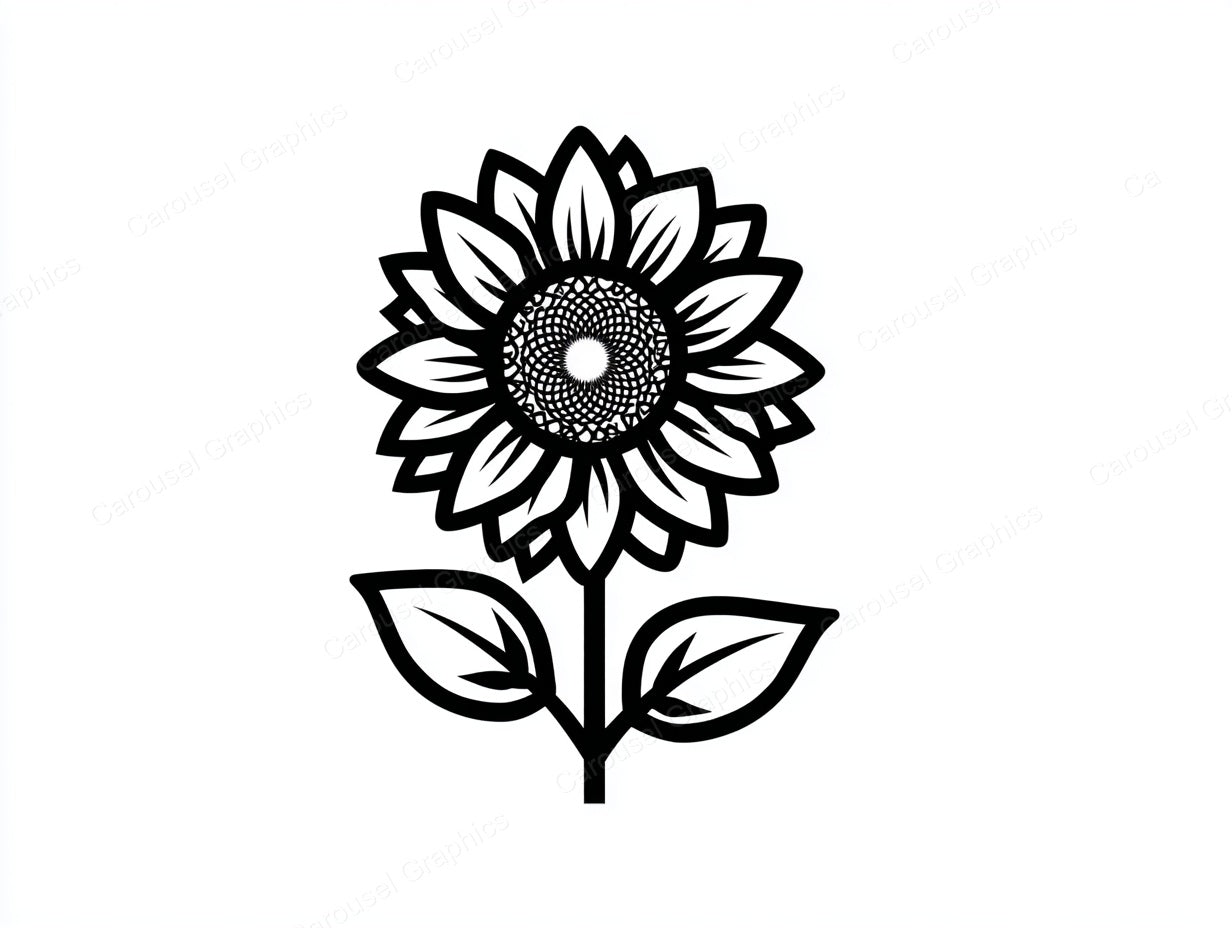 Sunflower Vector Graphic preview