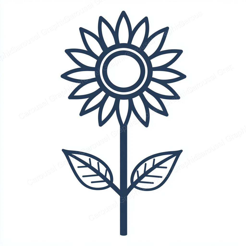Sunflower Vector Graphic preview