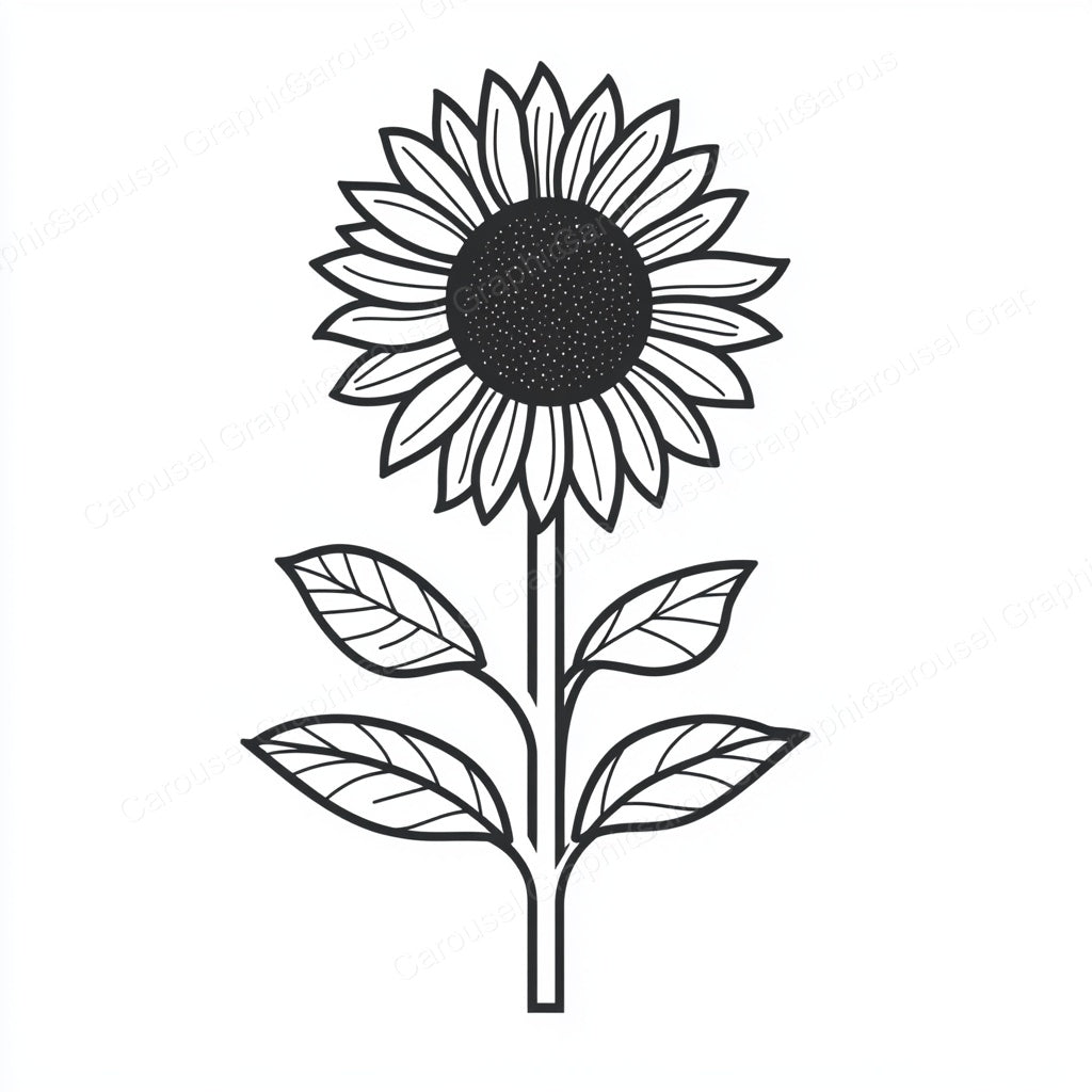 Sunflower Vector Graphic preview