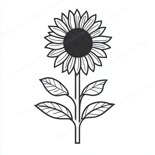 Sunflower Vector Graphic preview
