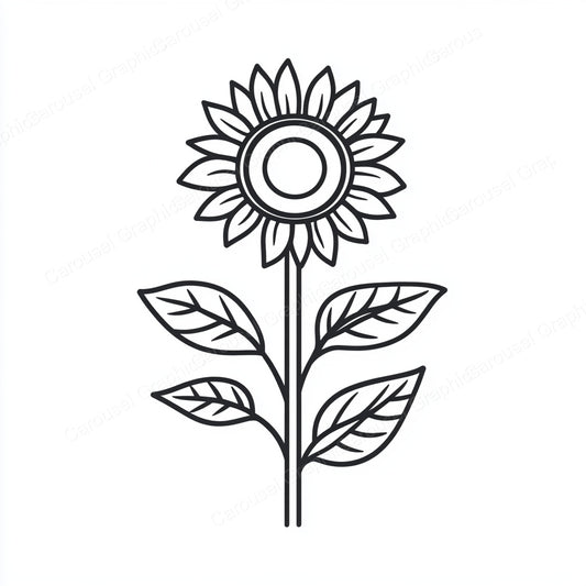 Sunflower Vector Graphic preview