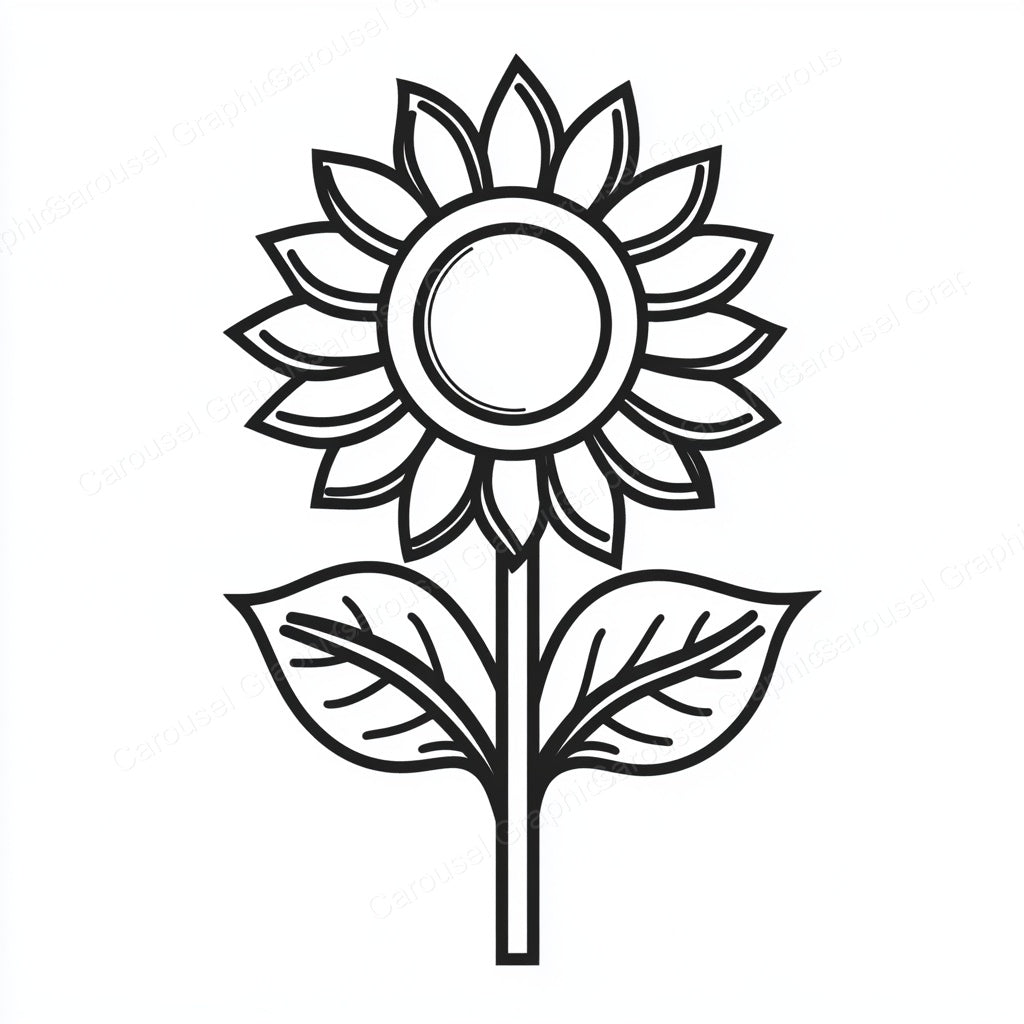 Sunflower Vector Graphic preview