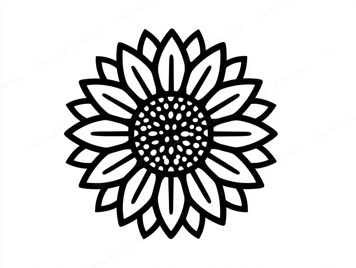 Sunflower Vector Graphic preview