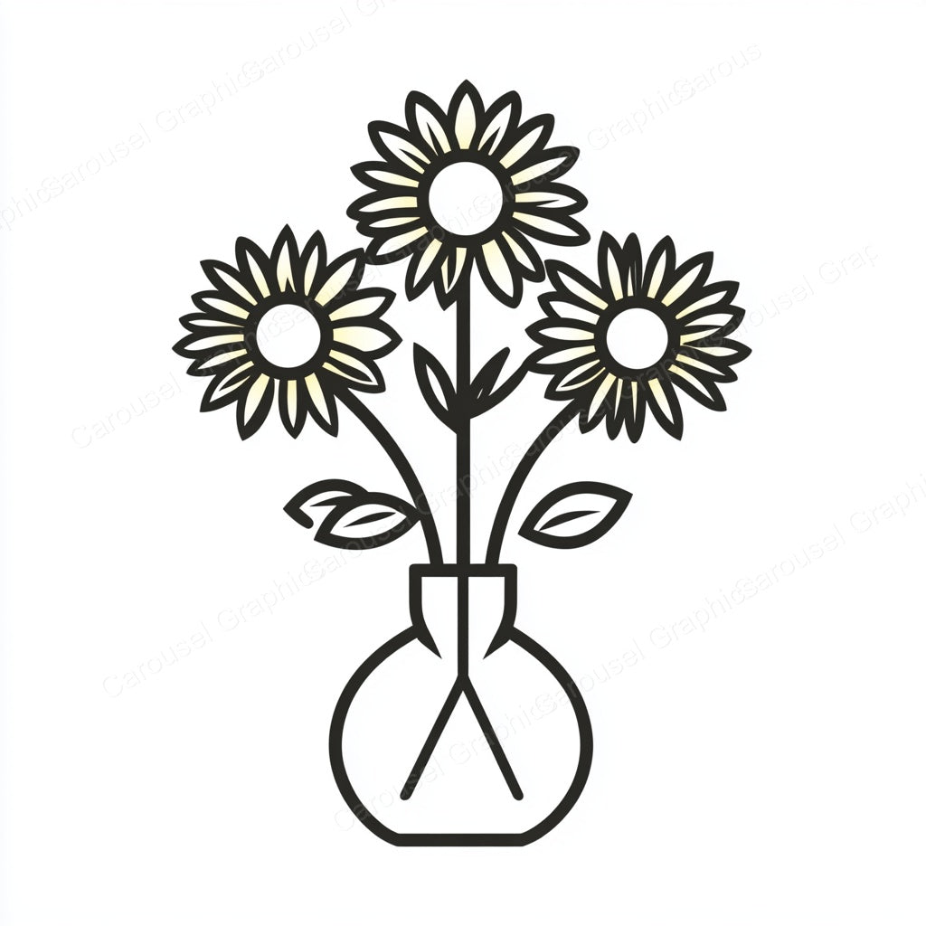 Sunflower Vector Graphic preview