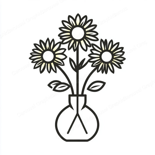 Sunflower Vector Graphic preview