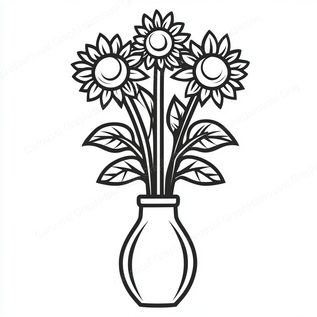 Sunflower Vector Graphic preview