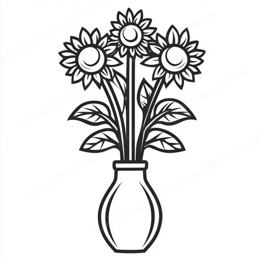 Sunflower Vector Graphic preview