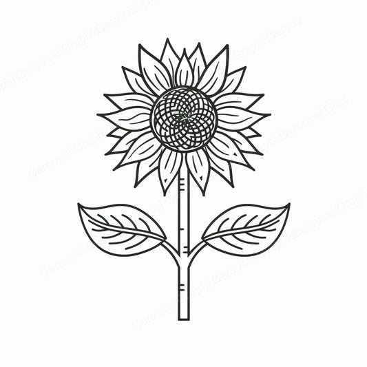Sunflower Vector Graphic preview
