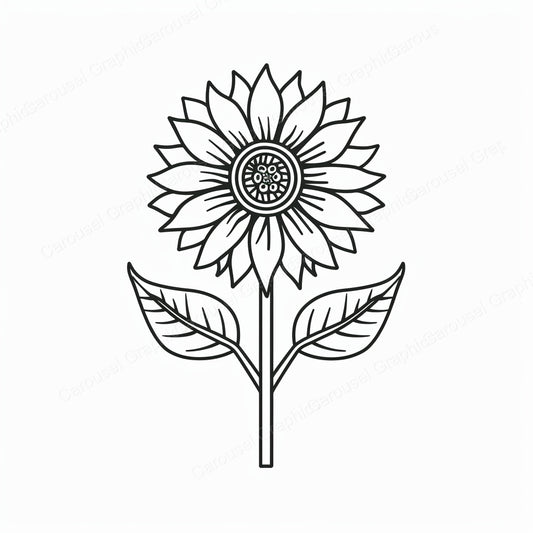 Sunflower Vector Graphic preview