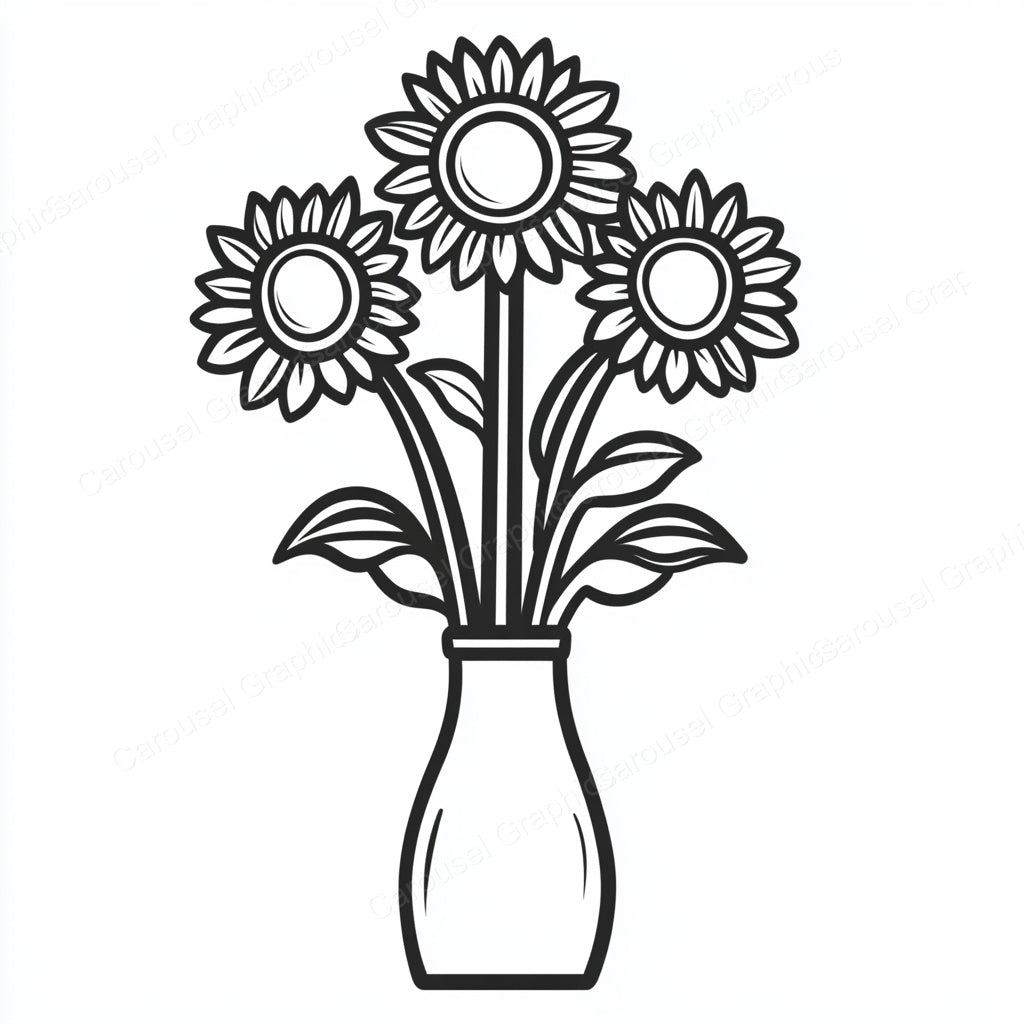 Sunflower Vector Graphic preview