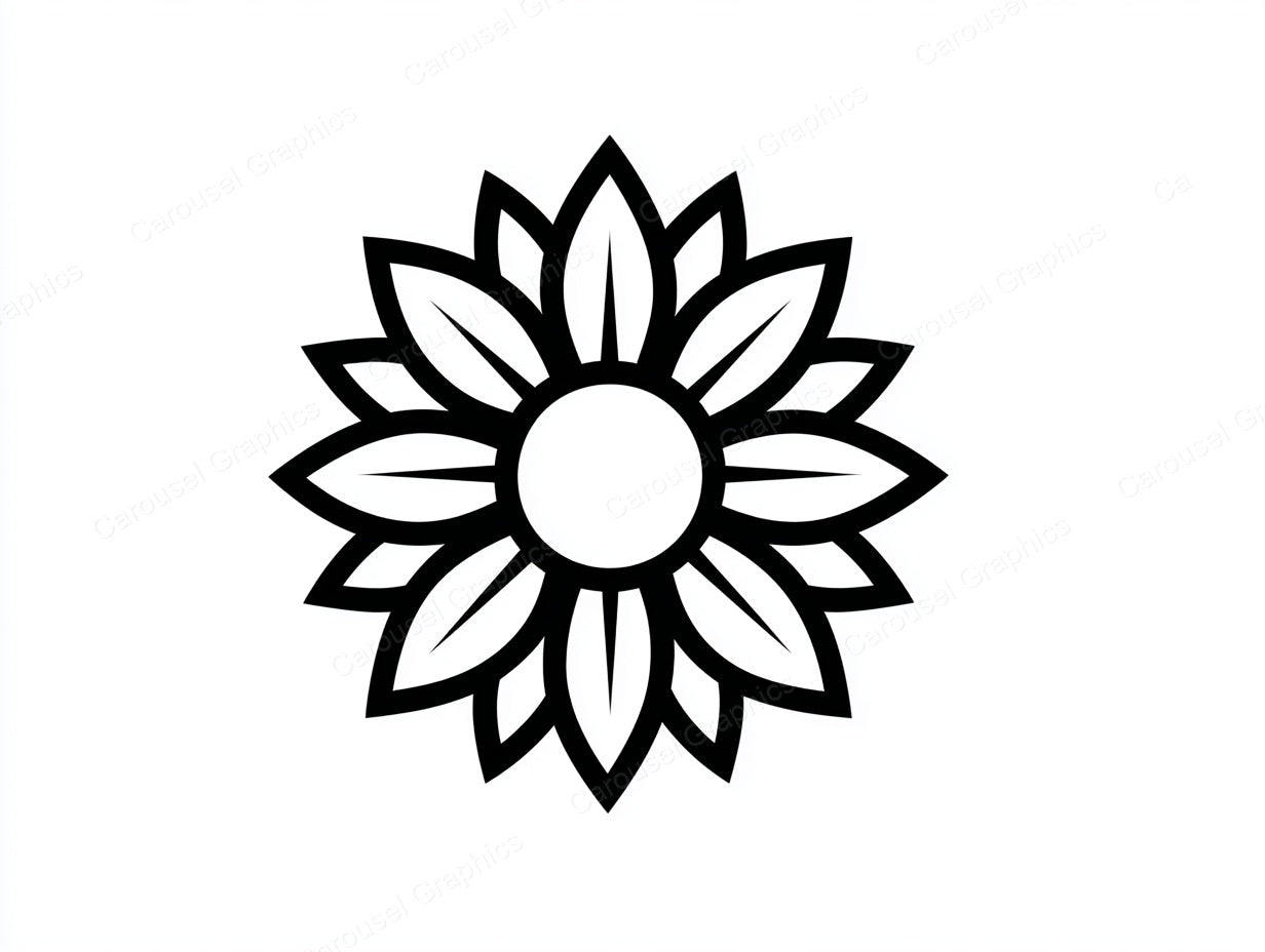 Sunflower Vector Graphic preview