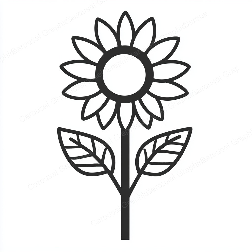 Sunflower Vector Graphic preview