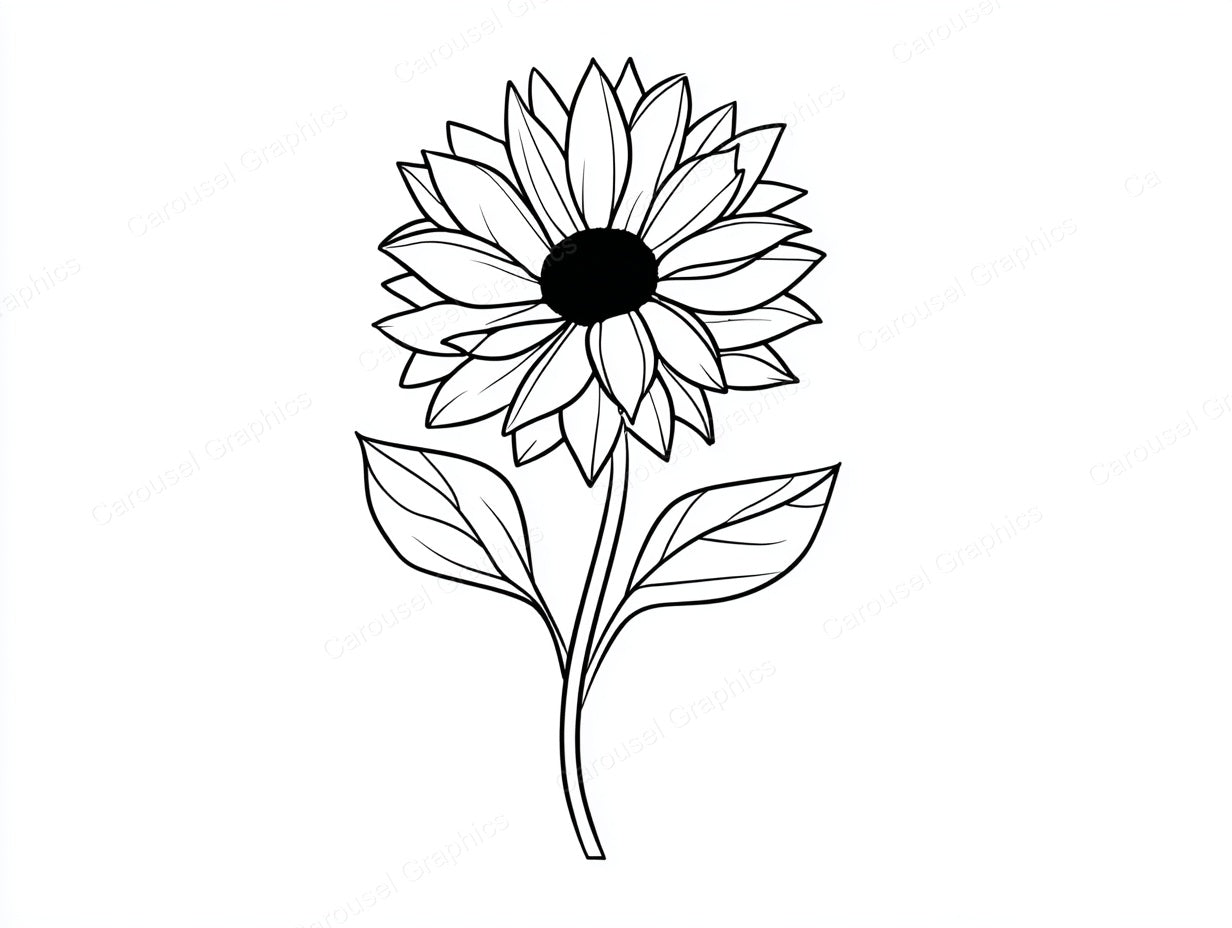 Sunflower Vector Graphic preview