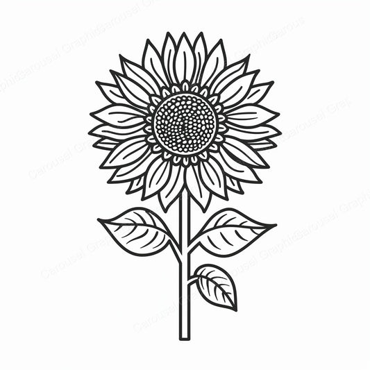 Sunflower Vector Graphic preview