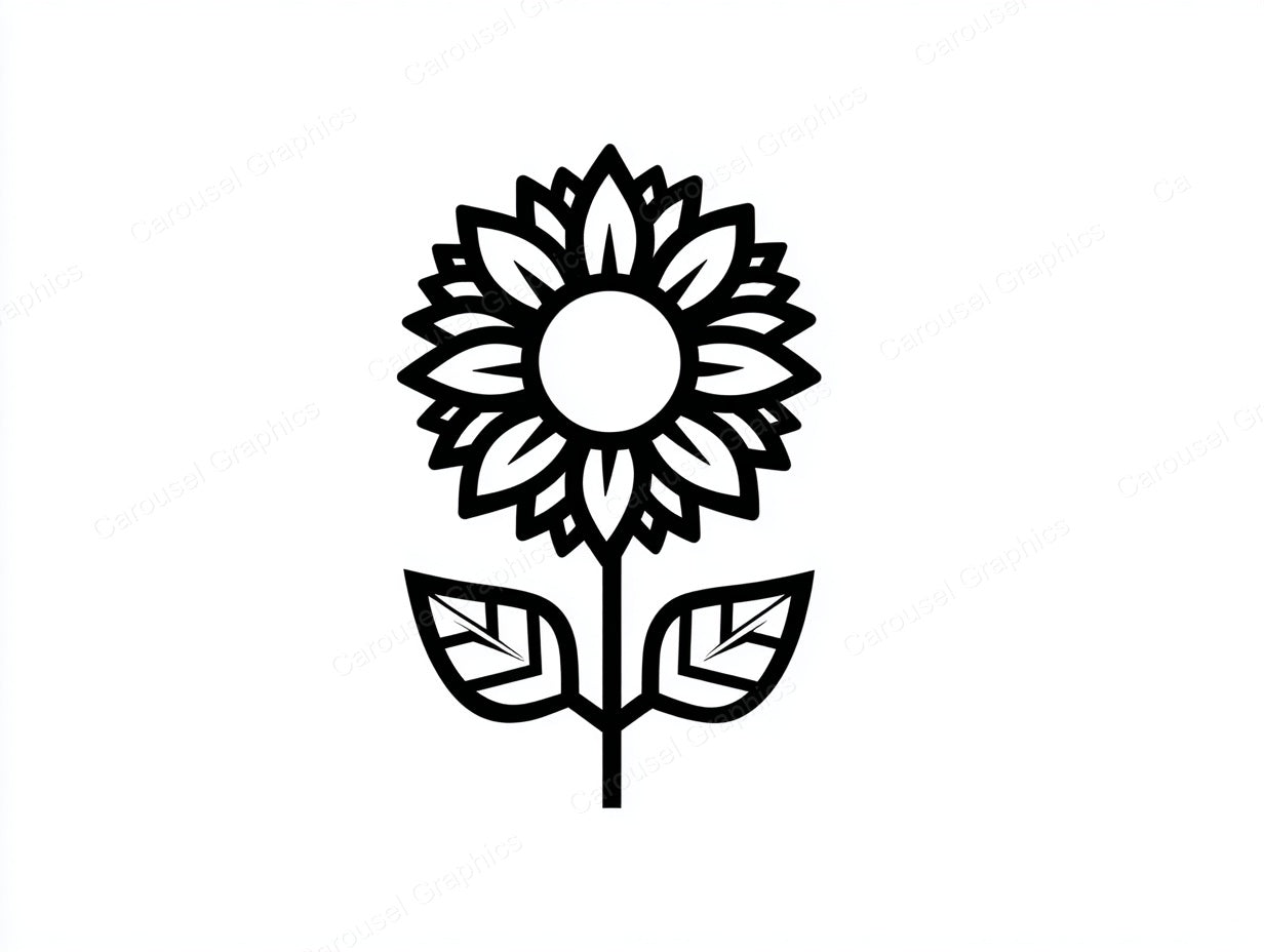 Sunflower Vector Graphic preview