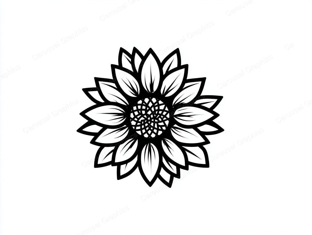 Sunflower Vector Graphic preview