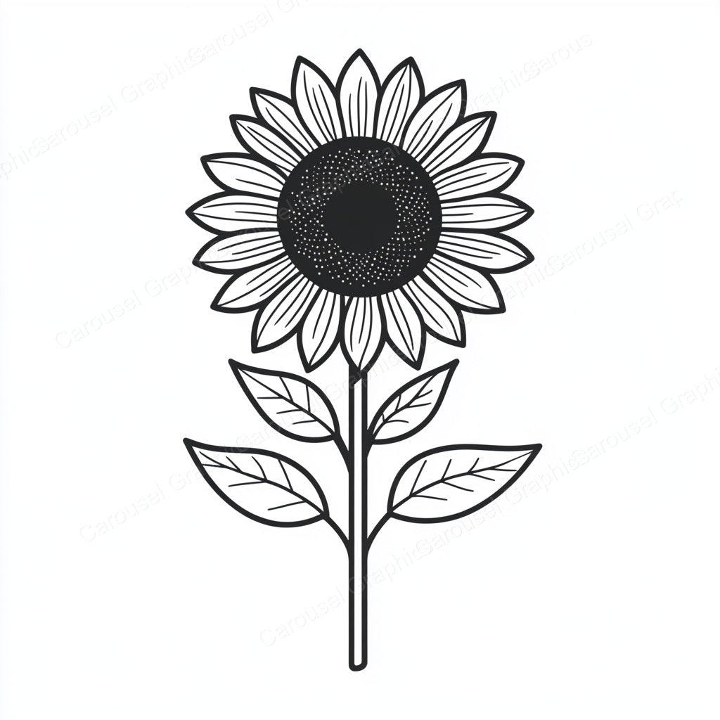 Sunflower Vector Graphic preview