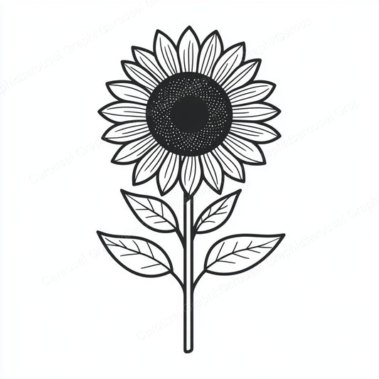 Sunflower Vector Graphic preview