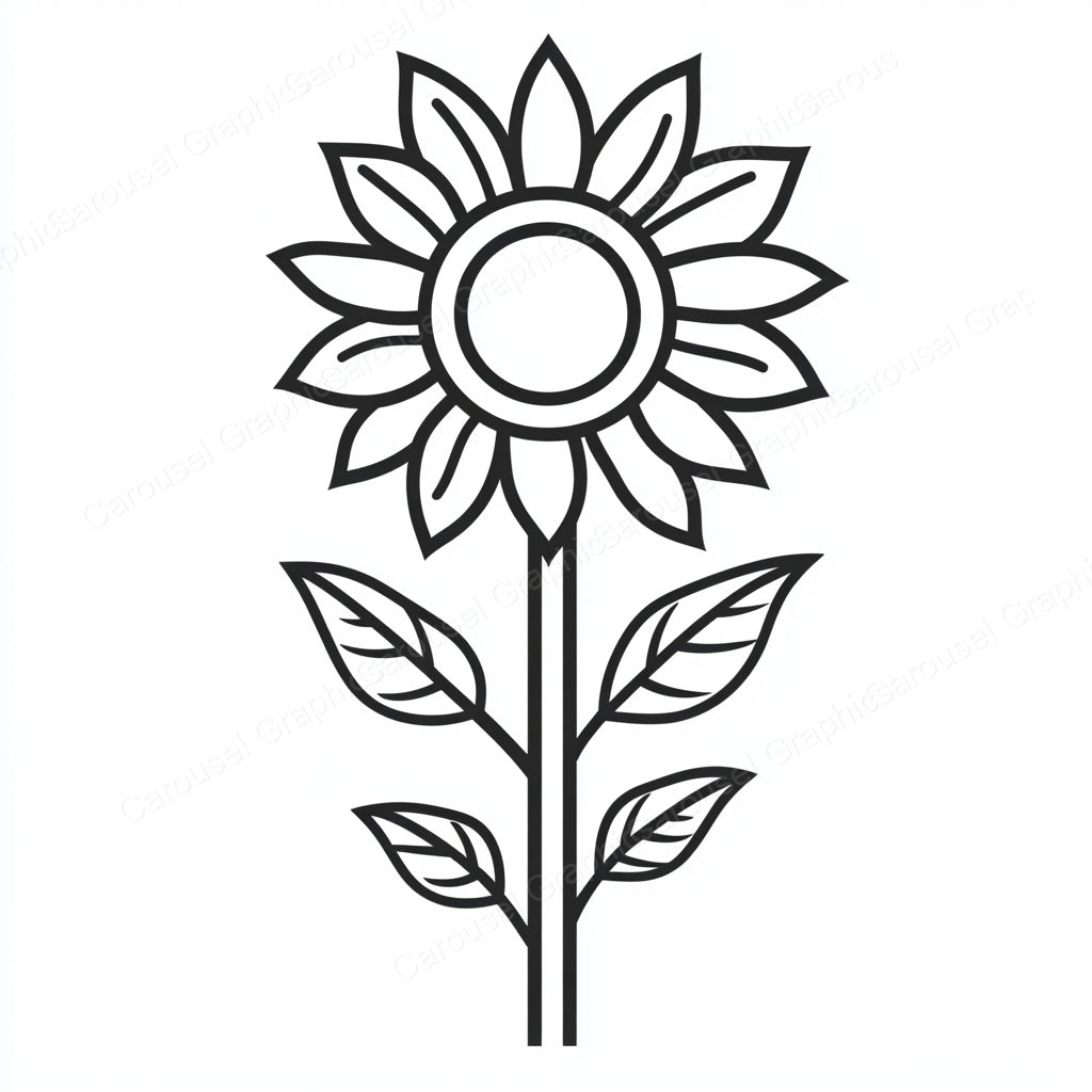 Sunflower Vector Graphic preview