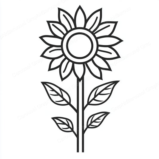 Sunflower Vector Graphic preview