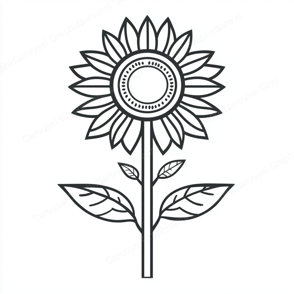 Sunflower Vector Graphic preview