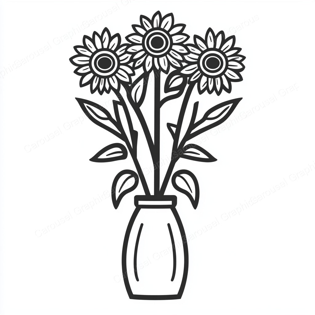 Sunflower Vector Graphic preview