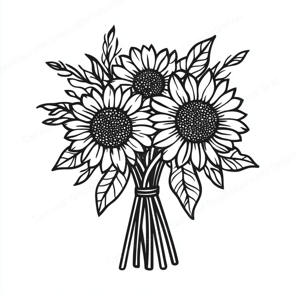 Sunflower Vector Graphic preview