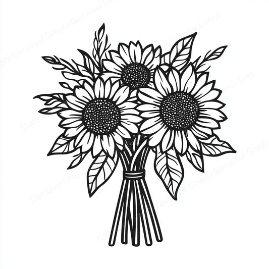 Sunflower Vector Graphic preview