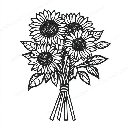 Sunflower Vector Graphic preview