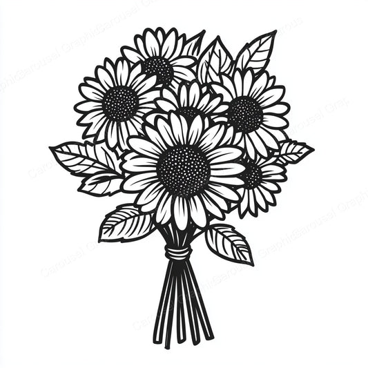 Sunflower Vector Graphic preview