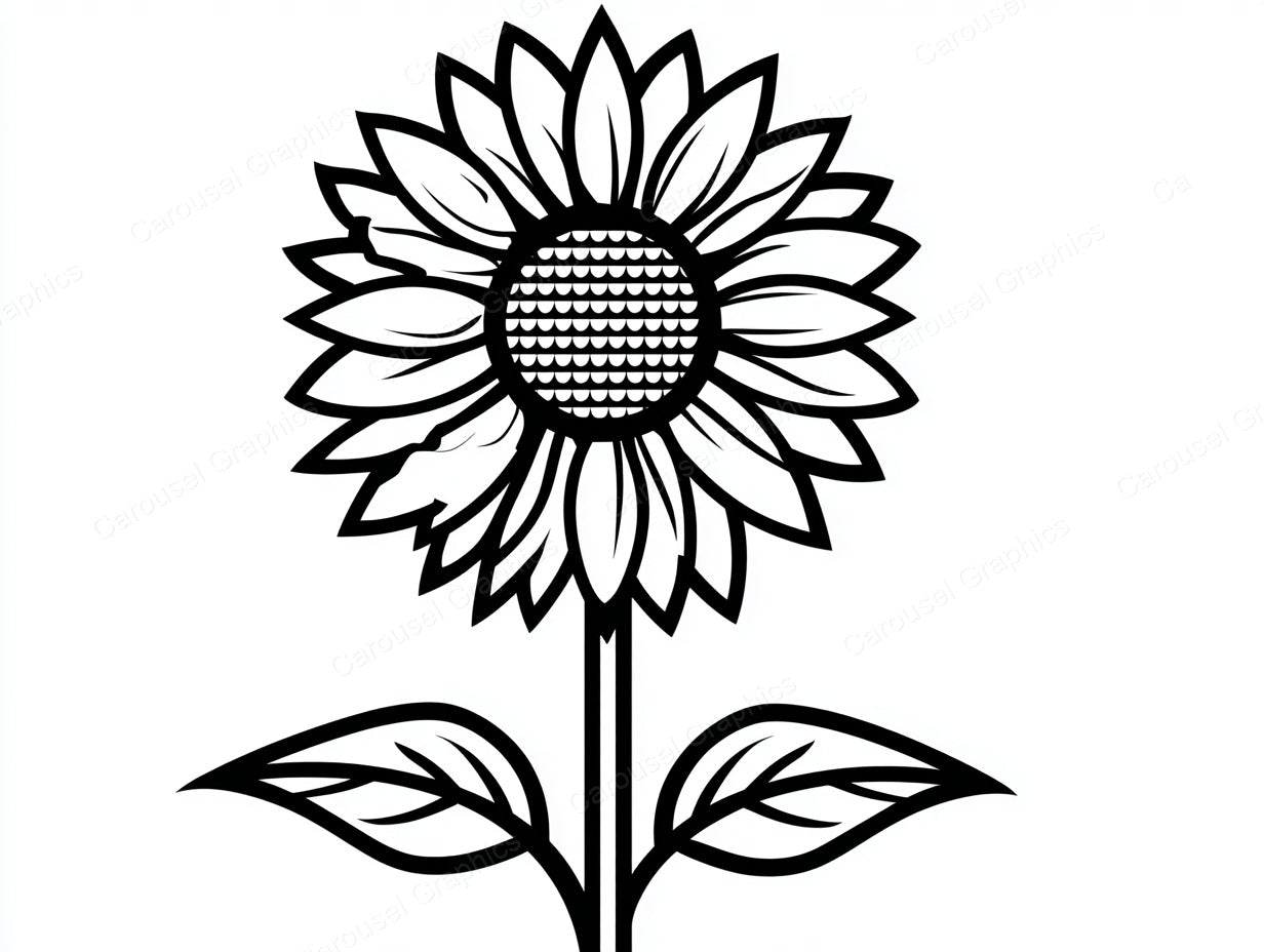 Sunflower Vector Graphic preview