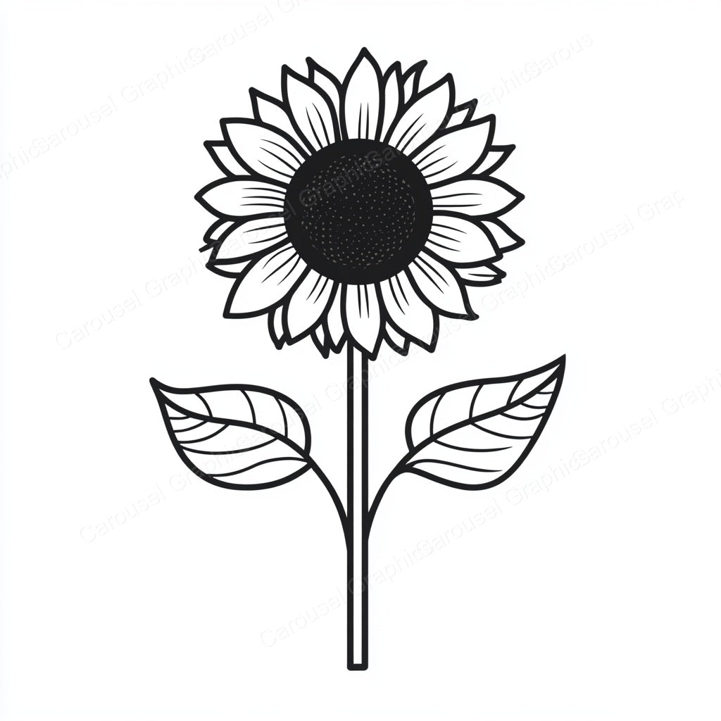 Sunflower Vector Graphic preview