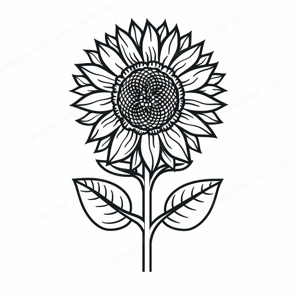 Sunflower Vector Graphic preview