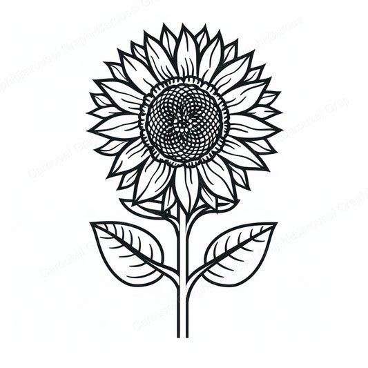 Sunflower Vector Graphic preview