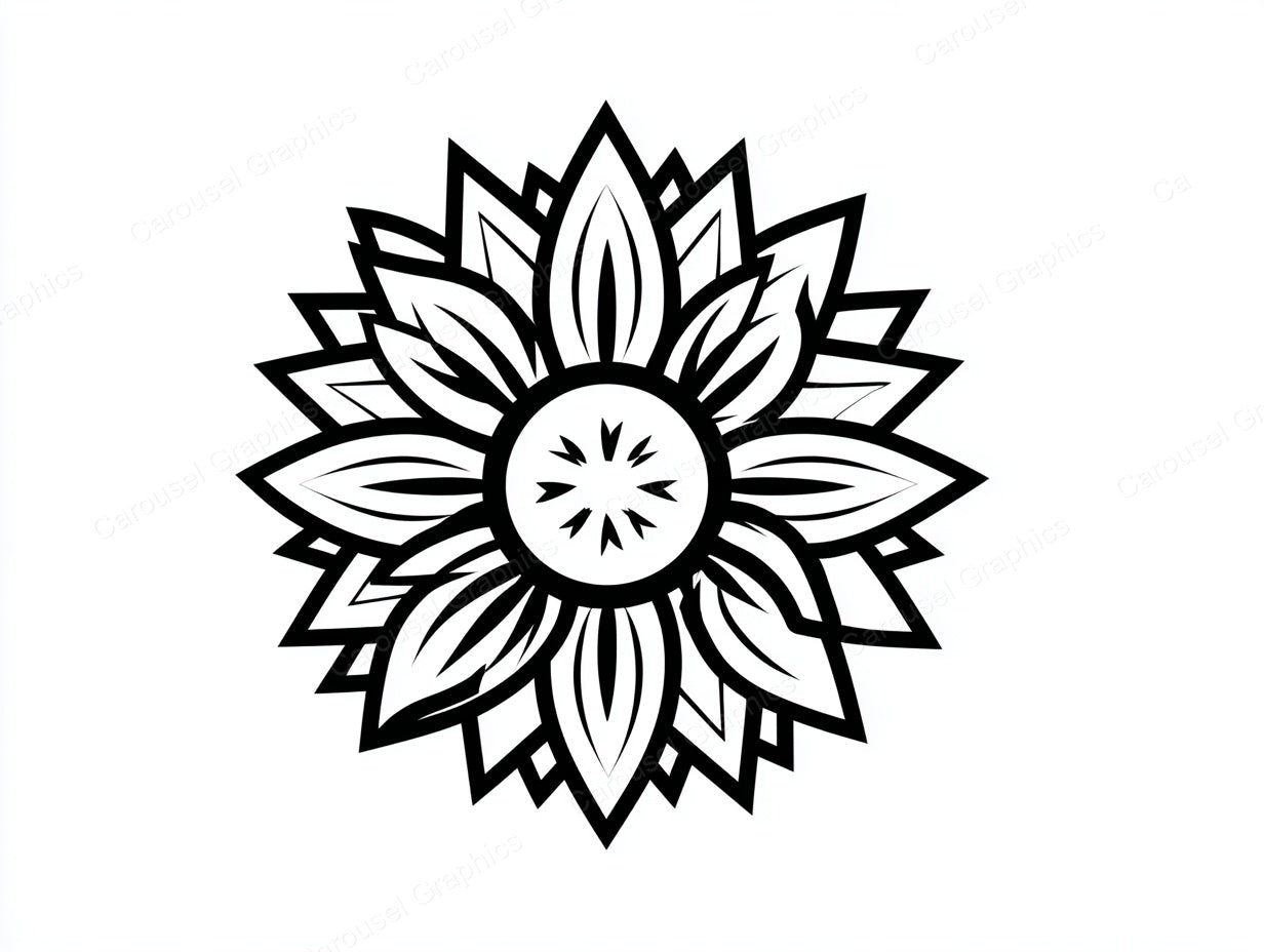 Sunflower Vector Graphic preview