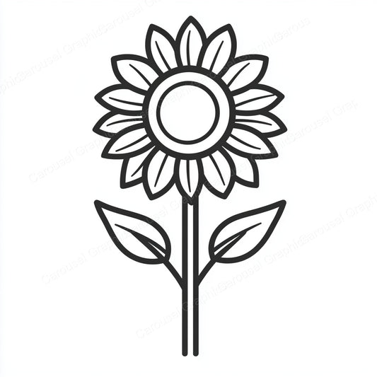 Sunflower Vector Graphic preview