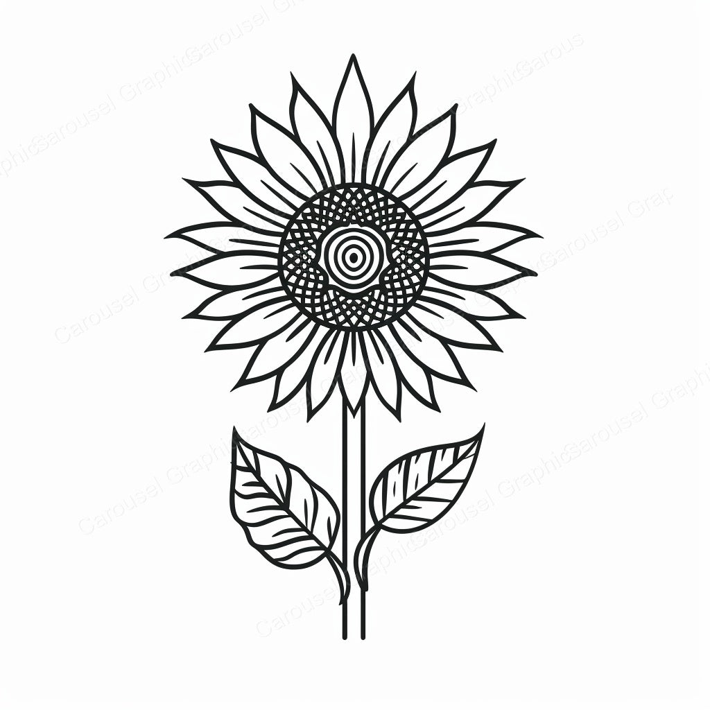 Sunflower Vector Graphic preview