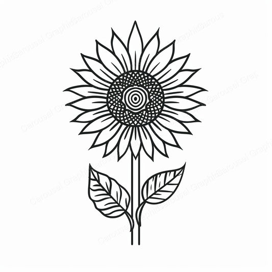 Sunflower Vector Graphic preview