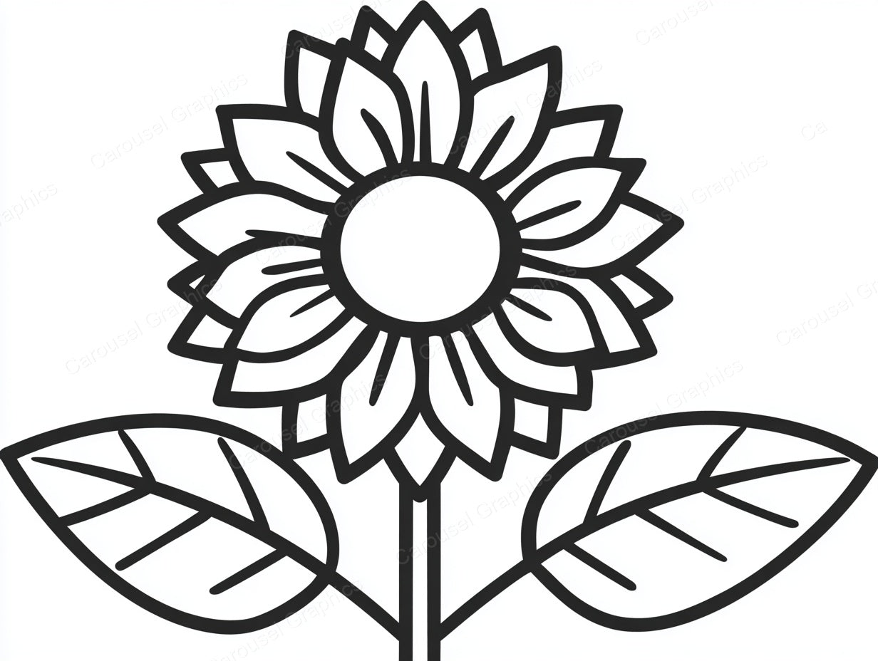 Sunflower Vector Graphic preview
